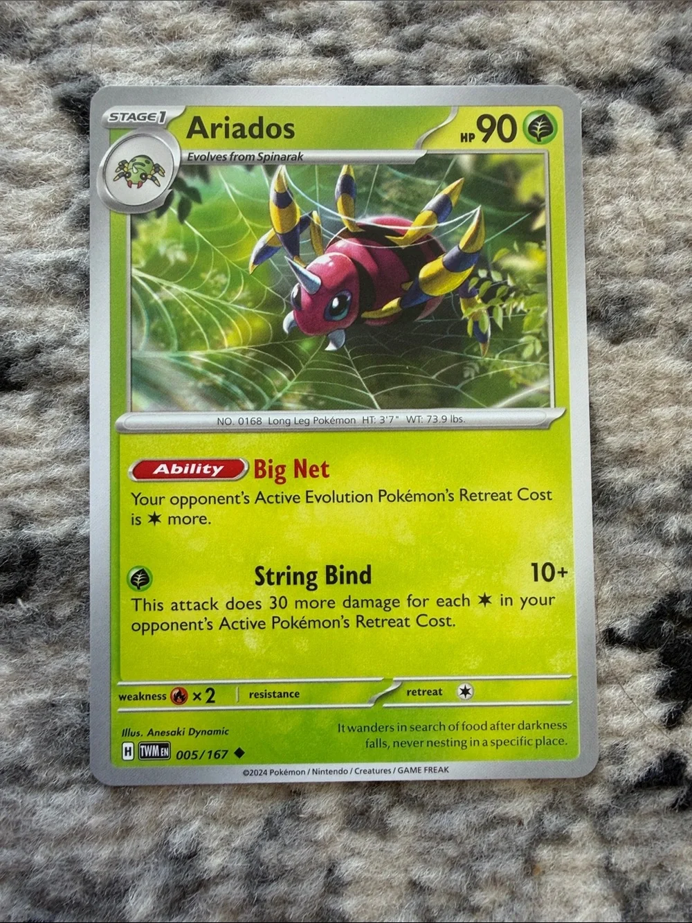 Spinarak & Ariados Evolution Lot | Twilight Masquerade + Pokémon GO | ✨5/$25